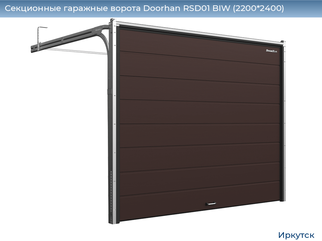 Секционные гаражные ворота Doorhan RSD01 BIW (2200*2400), irkutsk.doorhan.ru