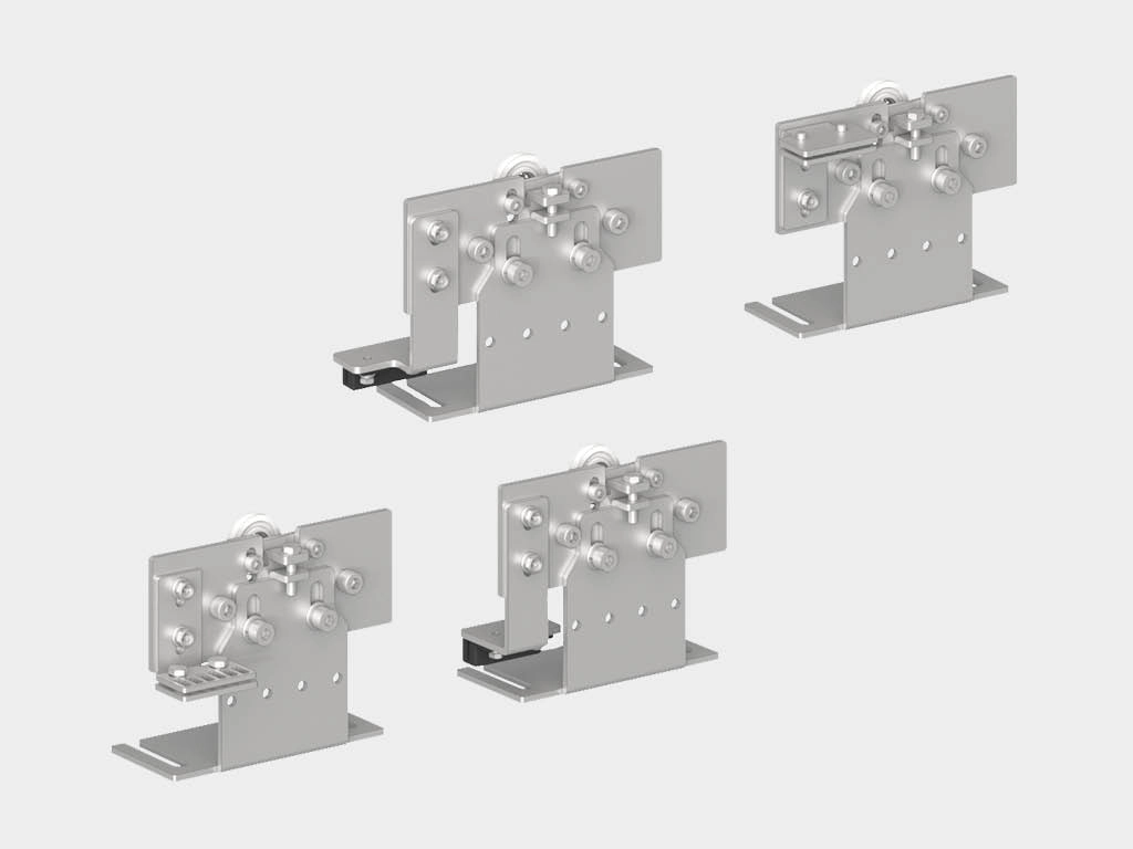* Комплект кареток (4 шт.) для внутренних створок в приводе серии ad-sp-telescope (ad-sp-телескопический)