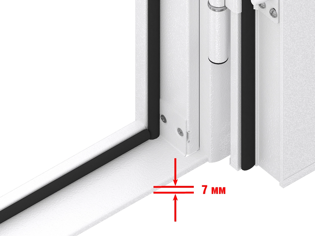 Съемный стальной порог.