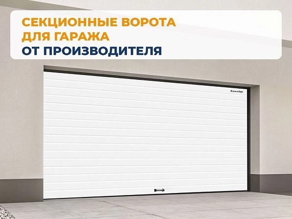 Секционные ворота 2500х2250 мм белые DoorHan rsd02, bratsk.doorhan.ru