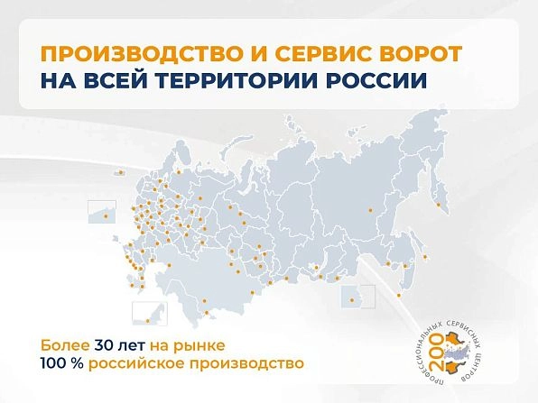 Секционные ворота 2500х2250 мм белые DoorHan rsd02, bratsk.doorhan.ru